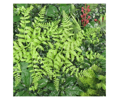 Panou decorativ cu plante verzi artificiale, paravan tip gard viu, 60 x 40 cm