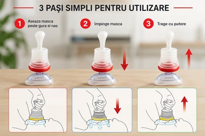 Dispozitiv Prim Ajutor LifeGuard Anti Sufocare – Eliberare Căi Respiratorii, 2 Măști, Husă Inclusa