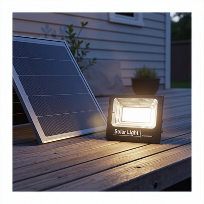 Proiector Solar LED cu Panou Separat 60W, Telecomandă