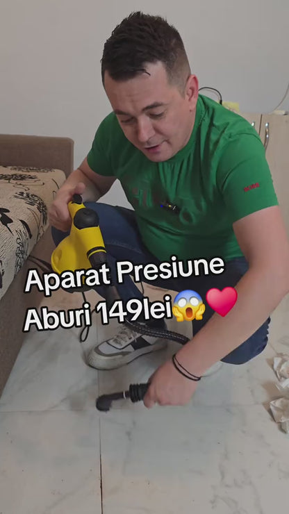 Kit Aparat de Curățare cu Abur 1200W/3 Bari, Igienizare 100% Fără Chimicale - Portabil și Rapid