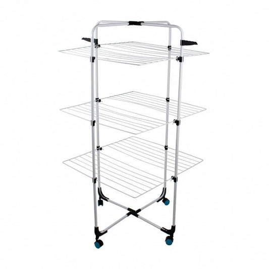 Uscător Vertical Mobil pentru Rufe – 30m Suprafață de Uscare, Suport Umerașe, Design Compact